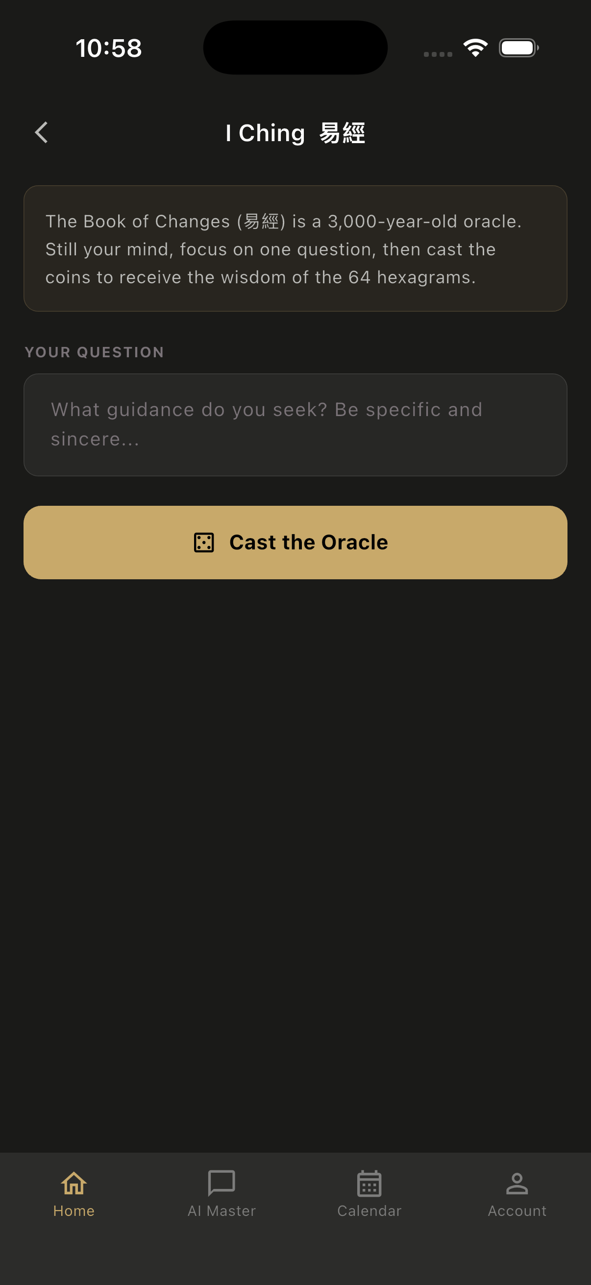 I Ching oracle